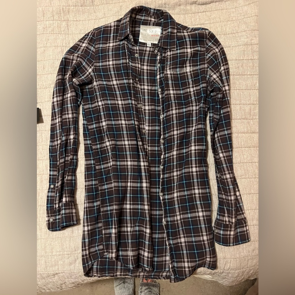 Long, oversized, comfy flannel shirt. Joes jeans brand. Size small